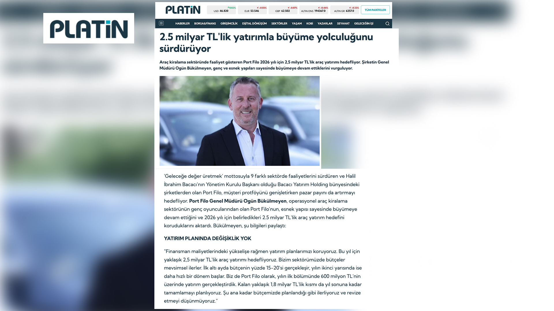 2.5 milyar TL'lik yatırımla büyüme yolculuğunu sürdürüyor