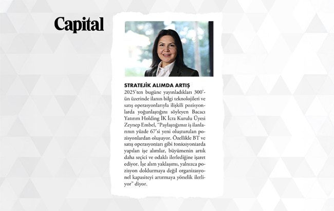 At Bacacı Yatırım Holding, our hiring approach is centered on building and enhancing organizational capacity