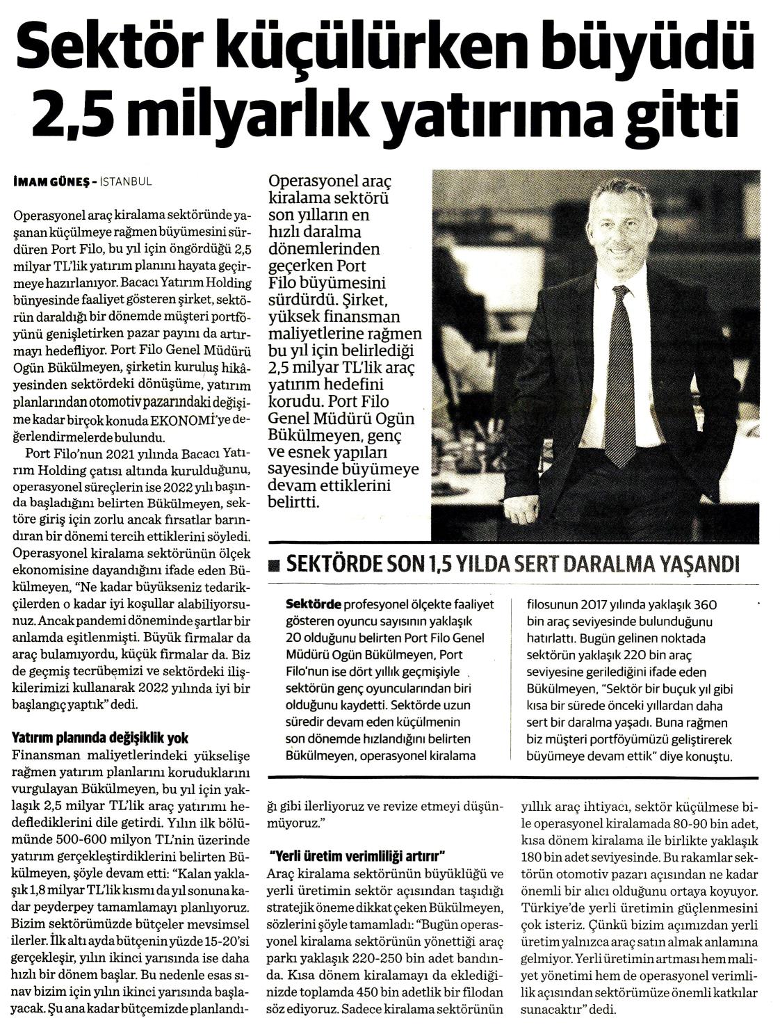 Sektör küçülürken büyüdü 2,5 milyar dolarlık yatırıma gitti