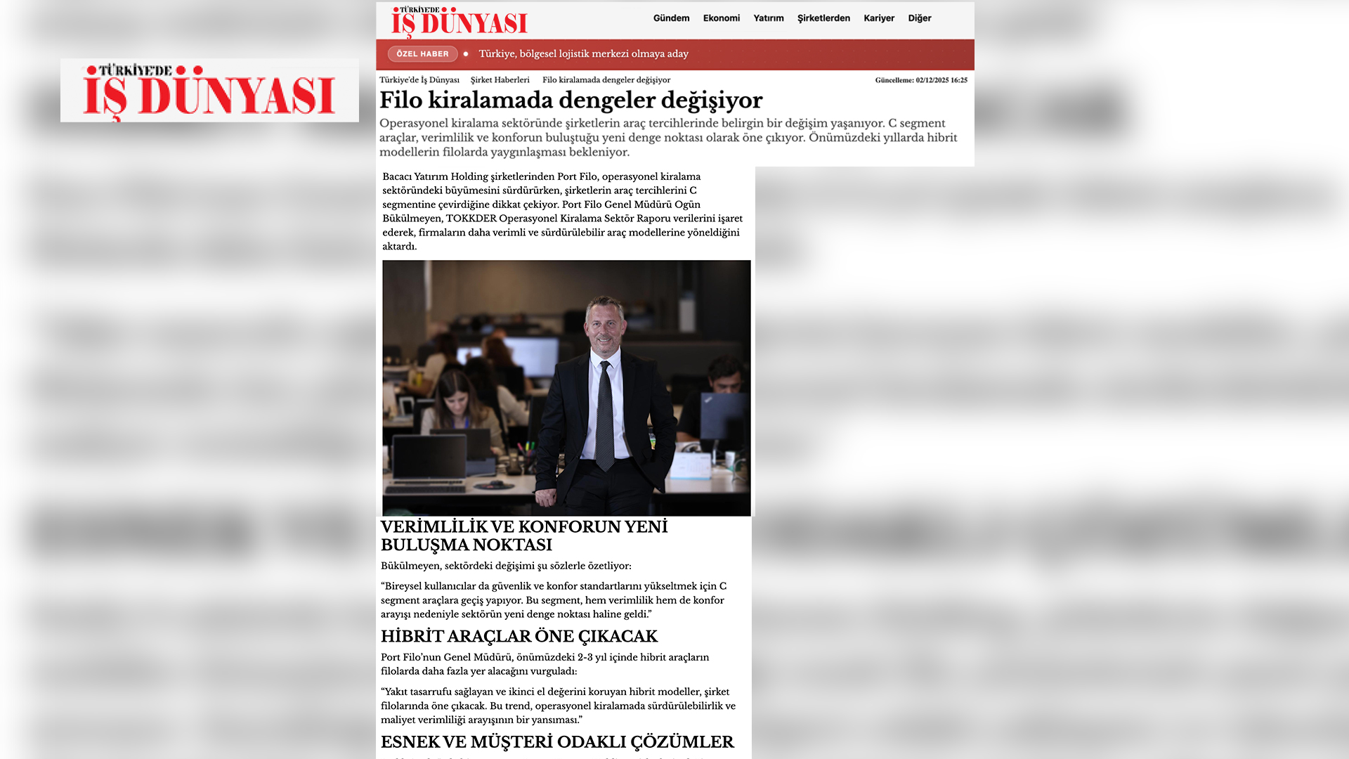 Filo kiralamada dengeler değişiyor