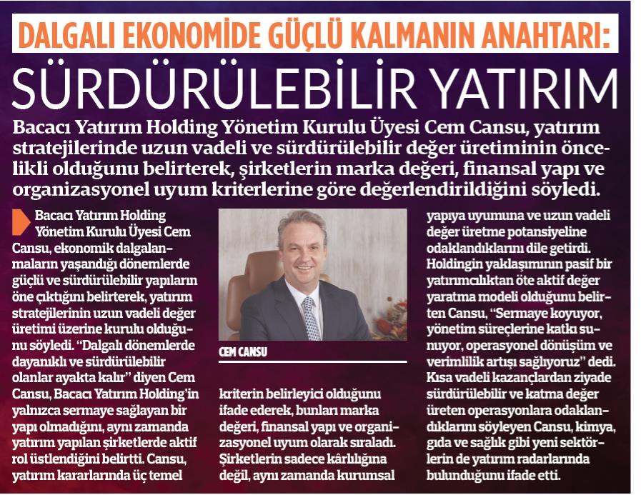 Sustainable Investment Is the Foundation of Resilience in Volatile Markets