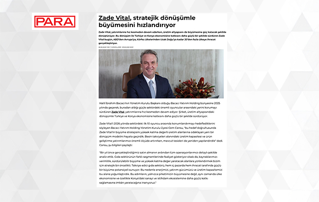 Zade Vital Drives Growth Through Strategic Transformation