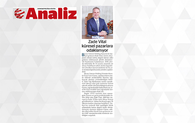 Zade Vital Expands Its Focus on Global Markets