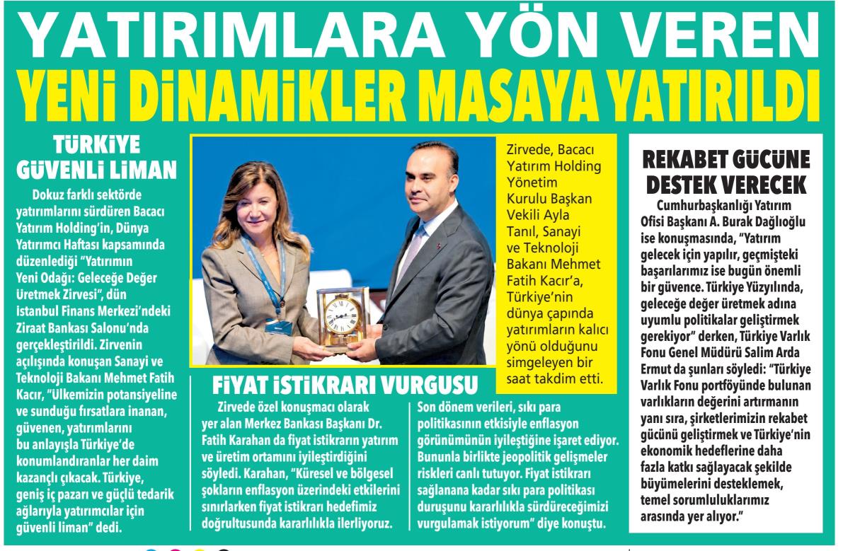 Yatırımlara yön veren yeni dinamikler masaya yatırıldı