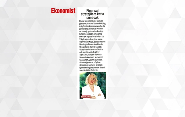 Finansal stratejilere katkı sunacak