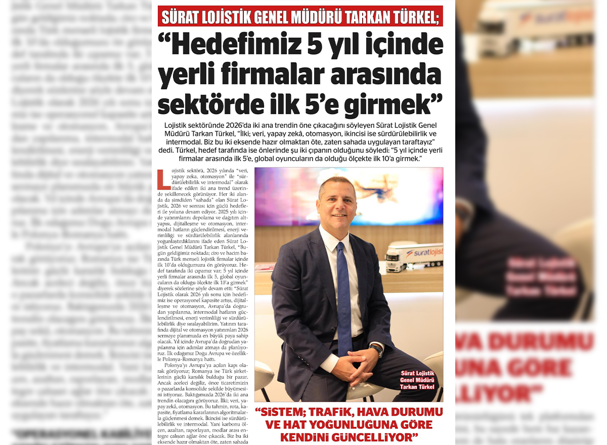 Son Detay Gazetesi - Hedefimiz 5 yıl içinde yerli firmalar arasında sektörde ilk 5’e girmek