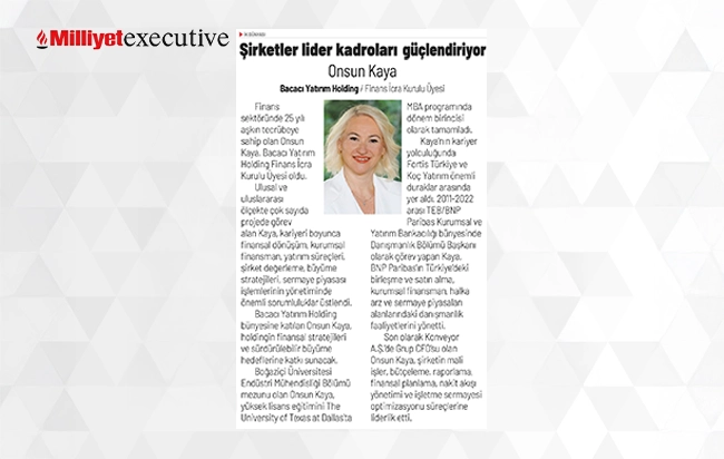 Şirketler lider kadroları güçlendiriyor