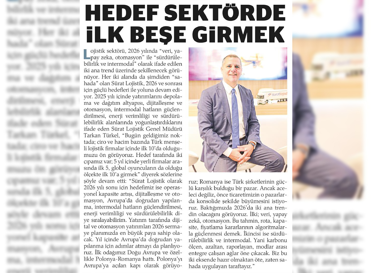 Analiz Gazetesi – Hedef sektörde ilk beşe girmek