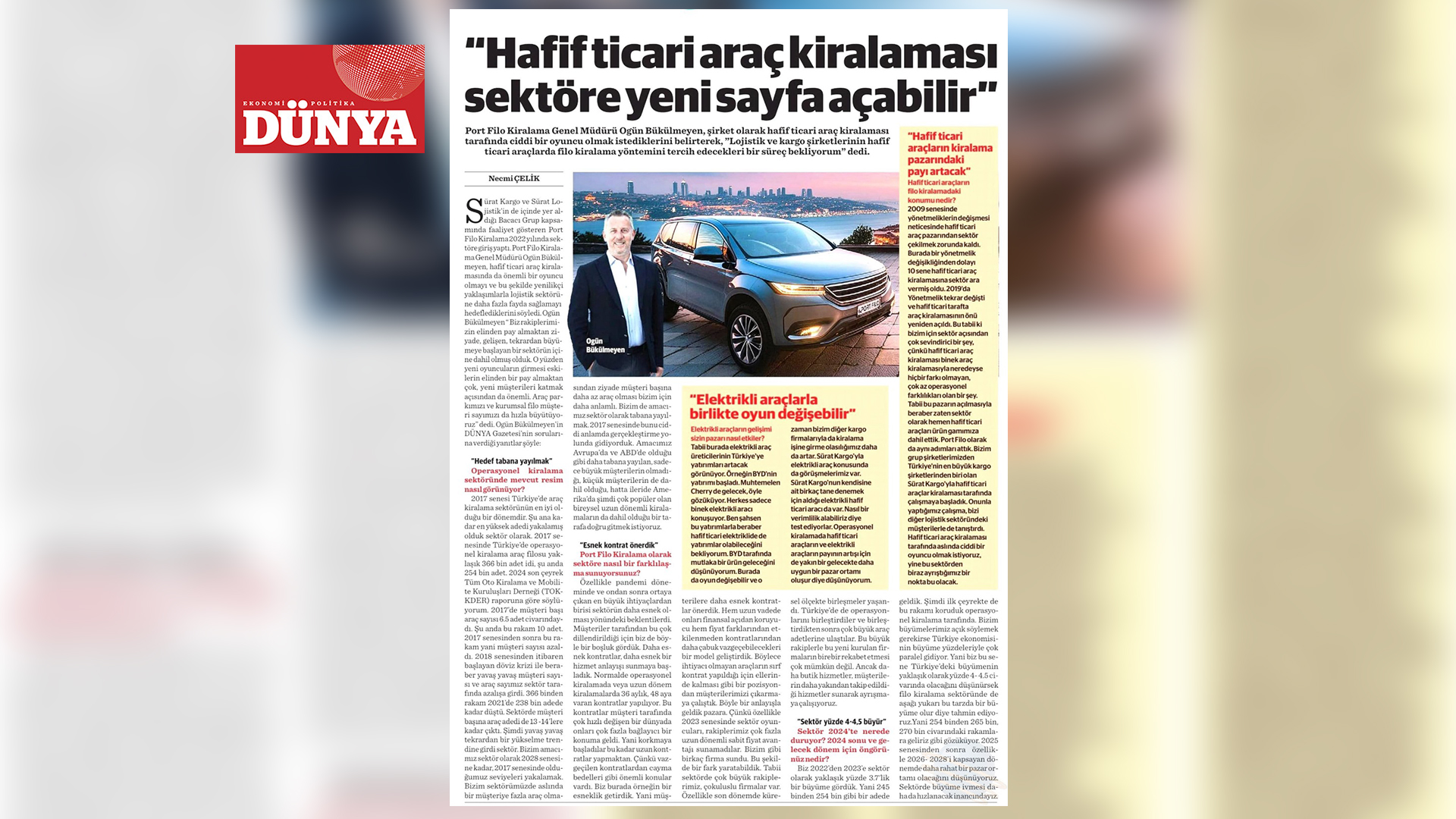 Hafif ticari araç kiralaması sektöre yeni sayfa açabilir