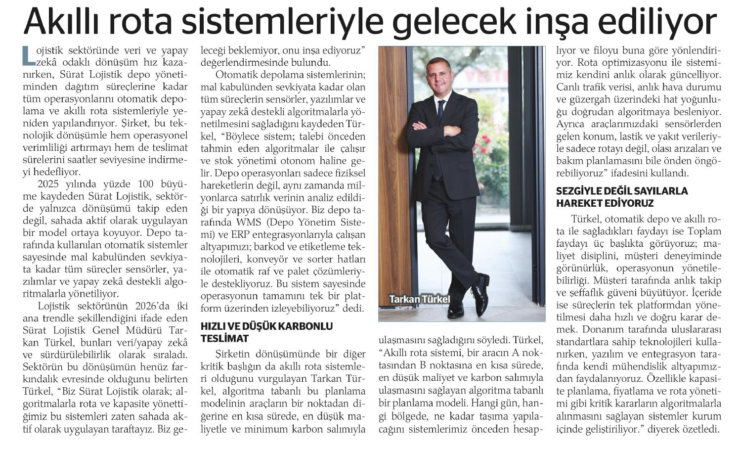 Analiz Gazetesi - Akıllı rota sistemleriyle gelecek inşa ediliyor