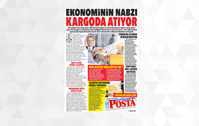 Ekonominin nabzı kargoda atıyor