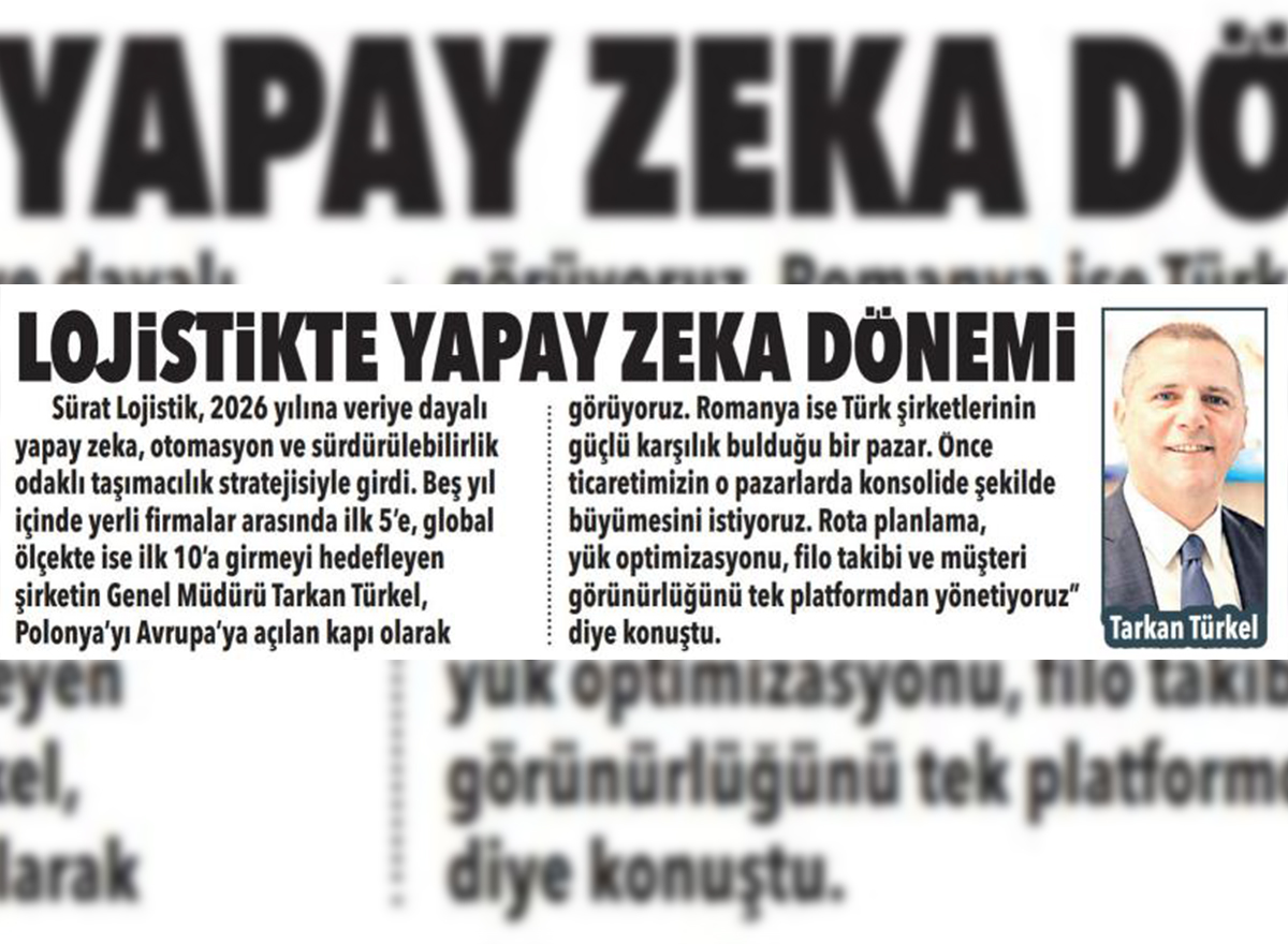 Posta Gazetesi – Lojistikte yapay zeka dönemi