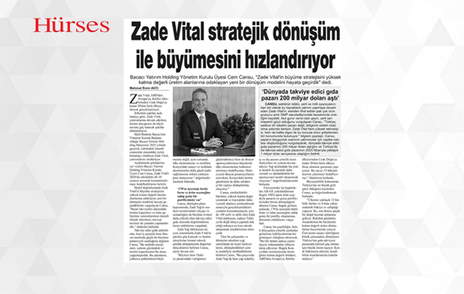 Zade Vital stratejik dönüşüm ile büyümesini hızlandırıyor