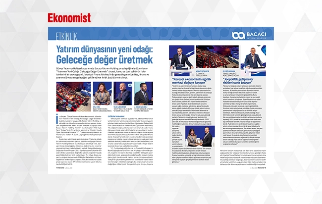 Yatırım dünyasının yeni odağı: Geleceğe değer üretmek